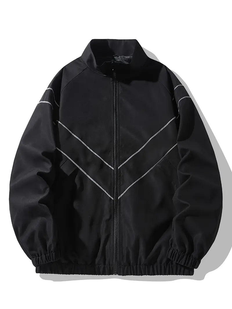 Loose Stripe Pattern Jacket