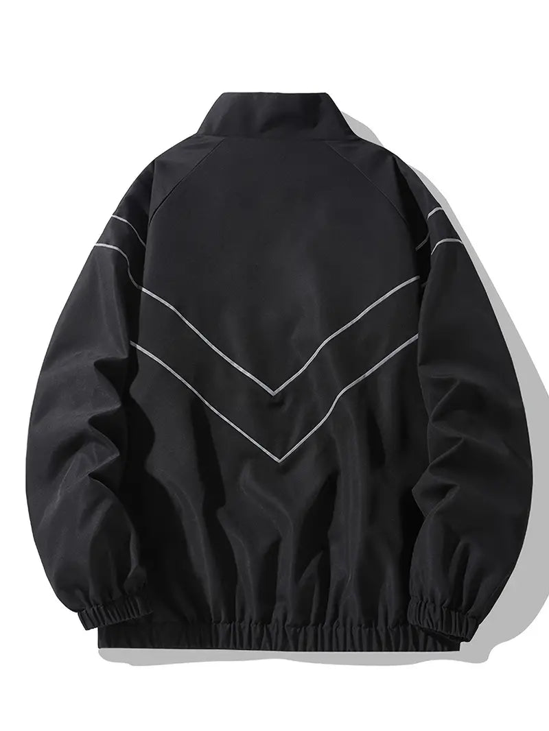 Loose Stripe Pattern Jacket
