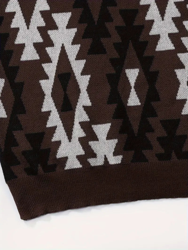 Ethnic Style Pattern Short Sleeve T-Shirt