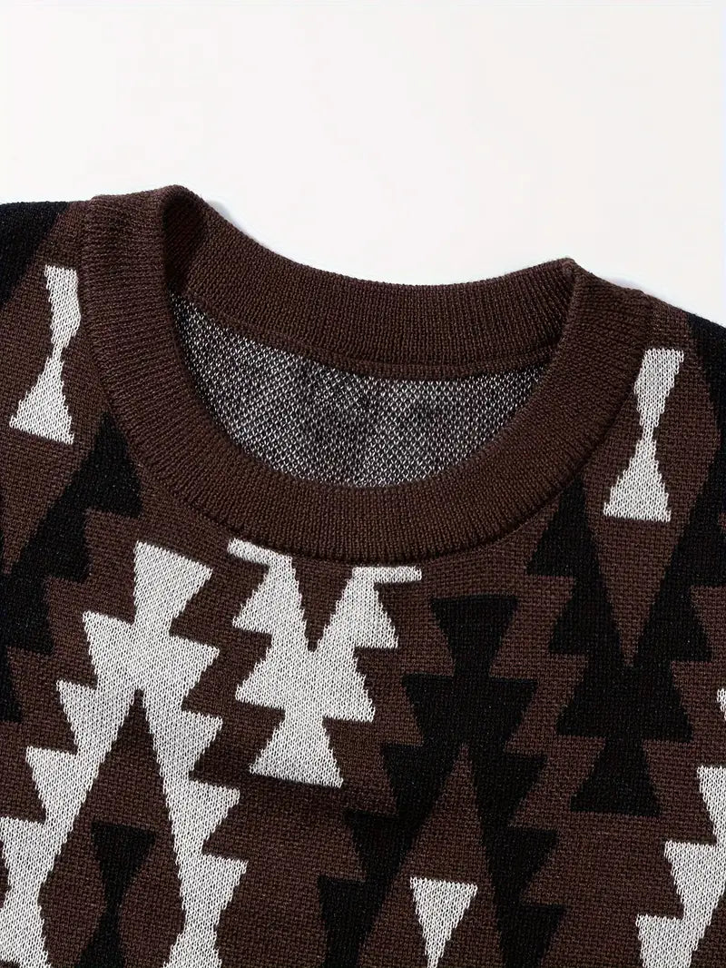 Ethnic Style Pattern Short Sleeve T-Shirt