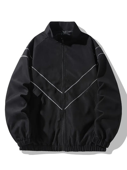 Loose Stripe Pattern Jacket