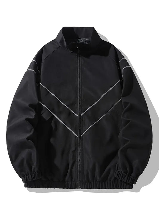 Loose Stripe Pattern Jacket