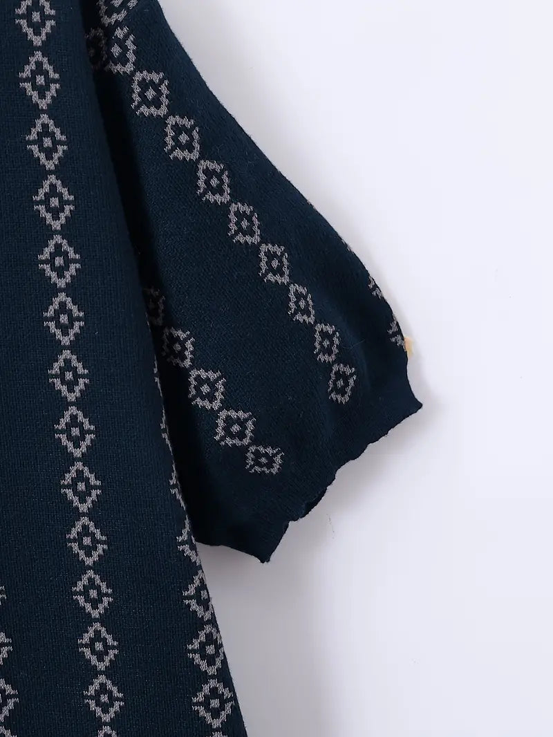 Short Sleeve Knit Sweater